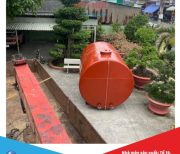 Xưởng sản xuất bồn chứa dầu 9m3, téc chứa dầu 9m3