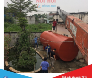 Bồn chứa dầu 21m3, téc chứa dầu 21m3, bồn thép ngang 21m3