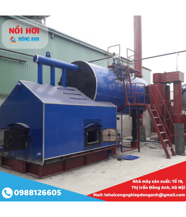 Lò Hơi Đốt Than Củi 3 tấn (3000kg/h)