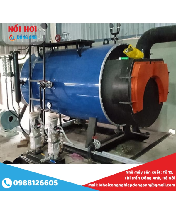 Nồi Hơi Đốt Dầu 3 Tấn (3000kg/h)