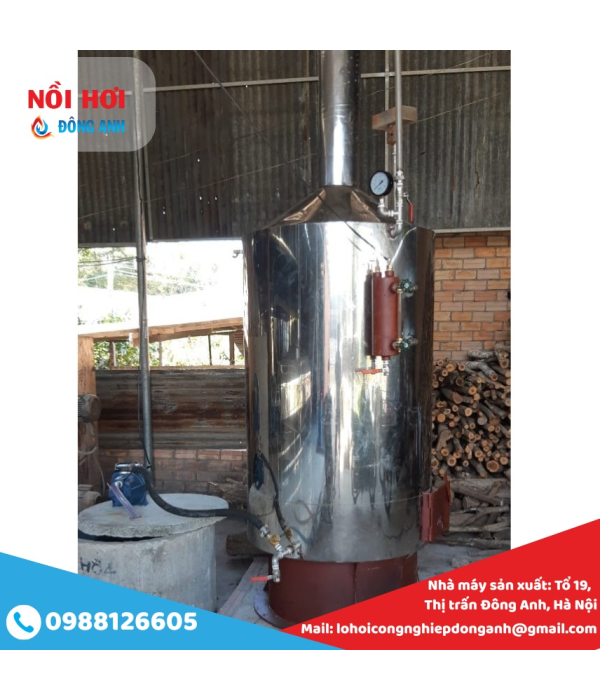 Nồi Hơi Đốt Than Củi 50kg/h