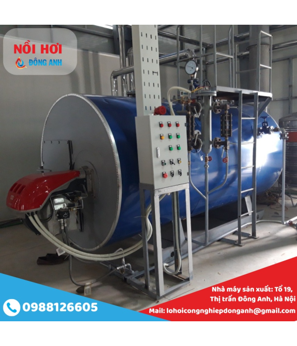 Nồi Hơi Đốt Dầu 1 Tấn