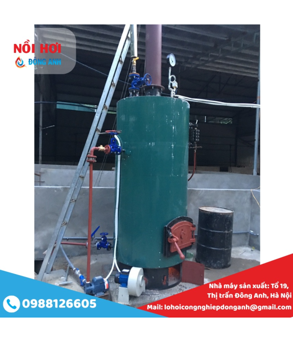 Lò Hơi Đốt Than Củi 200kg/h